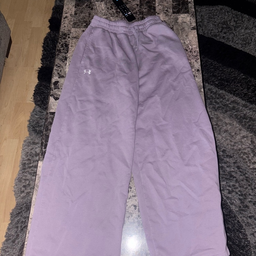 Under Armour Light Lavender Wide Leg Sweatpants